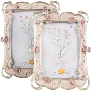 Clayre & Eef 2F1056 Fotolijst 19x2x24 cm / 13x18 cm Roze