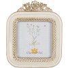 Clayre & Eef 2F1059 Fotolijst 11x2x13 cm / 9x9 cm Witgoudkleurig