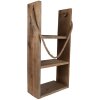 Clayre & Eef 5H0686 Wandplank 28x16x59 cm Bruin