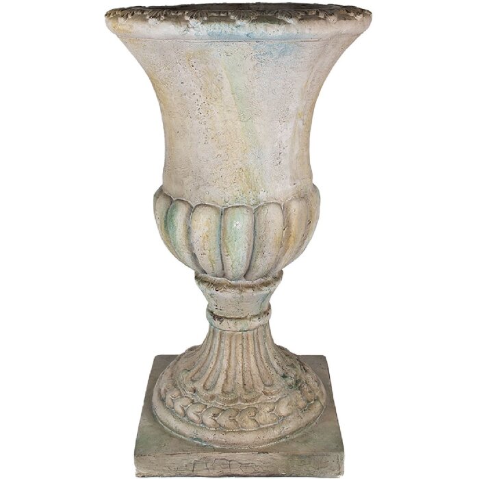Clayre & Eef 5MG0038 Bloempot Groen Beige 44x44x75 cm Decoratie