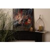 Clayre & Eef 5WA0195 Wanddecoratie gitaar 60x4x90 cm Bruin Blauw