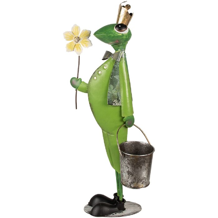 Clayre & Eef 5Y1218 Decoratie Kikker 29x15x67 cm Groen