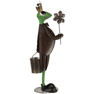 Clayre & Eef 5Y1218 Decoratie Kikker 29x15x67 cm Groen