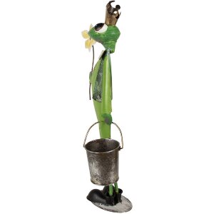 Clayre & Eef 5Y1218 Decoratie Kikker 29x15x67 cm Groen