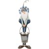 Clayre & Eef 5Y1221 Decoratie Dwerg Blauw Wit 19x18x67 cm