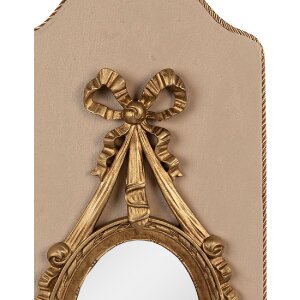 Clayre & Eef 62S292 Spiegel 20x2x44 cm Beige Goudkleurig