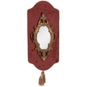 Clayre & Eef 62S293 Spiegel 20x3x44 cm Roze Goudkleurig