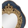 Clayre & Eef 62S294 Wandspiegel 19x3x22 cm Blauw Goudkleurig