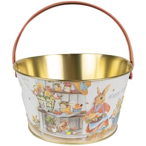 Clayre & Eef 6BL0107 Mand Ø 19x10 cm Wit