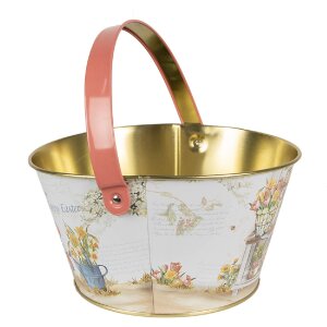 Clayre & Eef 6BL0107 Mand Ø 19x10 cm Wit