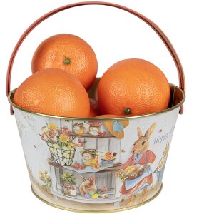 Clayre & Eef 6BL0107 Mand Ø 19x10 cm Wit