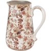 Clayre & Eef 6CE1651L Decoratiekan 21x15x23 cm Beige Roze