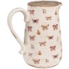 Clayre & Eef 6CE1663L Decoratiekan 21x15x23 cm Beige Roze