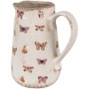 Clayre & Eef 6CE1663M Decoratiekan 16x12x18 cm Beige Roze