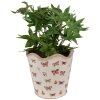 Clayre & Eef 6CE1664L Decoratie Bloempot Ø 19x18 cm Beige Roze