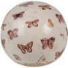 Clayre & Eef 6CE1666L Decoratiebal Ø 12x12 cm Beige Roze