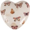 Clayre & Eef 6CE1668L Decoratie Hart 10x10x4 cm Beige Roze