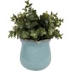 Clayre & Eef 6CE1715BL Decoratie Bloempot Ø 12x12 cm Blauw