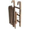 Clayre & Eef 6H2312 Decoratieve Kerststal Vintage Stijl Bruin 35x15x10 cm