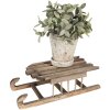Clayre & Eef 6H2312 Decoratieve Kerststal Vintage Stijl Bruin 35x15x10 cm