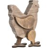 Clayre & Eef 6H2321 Decoratieve Kip 23x12x28cm Bruin - Stijlvolle landelijke woondecoratie