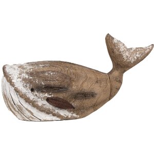 Clayre & Eef 6H2341 Decoratie Walvis 39x15x21 cm...
