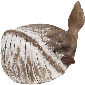 Clayre & Eef 6H2341 Decoratie Walvis 39x15x21 cm...