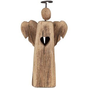 Clayre & Eef 6H2342 Kerstdecoratie engel 13x5x22 cm...