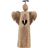 Clayre & Eef 6H2342 Kerstdecoratie engel 13x5x22 cm Bruin
