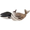 Clayre & Eef 6H2349 Decoratieve Walvis 36x15x23 cm Zwart Wit