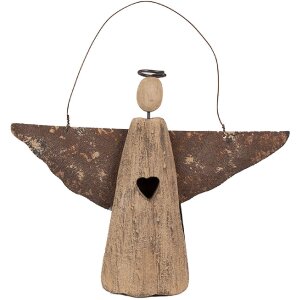 Clayre & Eef 6H2351 Engelen Decoratie Bruin...
