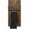 Clayre & Eef 6H2362 Fotolijst 3 klemmen 15x3x36 cm in bruin