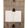 Clayre & Eef 6H2362 Fotolijst 3 klemmen 15x3x36 cm in bruin
