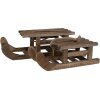 Clayre & Eef 6H2371S Slee Decoratie 30x11x10 cm Bruin