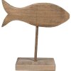 Clayre & Eef 6H2372 Decoratieve Vis Bruin 20x8x20 cm