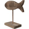 Clayre & Eef 6H2372 Decoratieve Vis Bruin 20x8x20 cm
