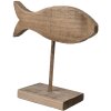 Clayre & Eef 6H2372 Decoratieve Vis Bruin 20x8x20 cm
