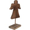 Clayre & Eef 6H2374 Decoratieve Engel Bruin 18x8x30 cm
