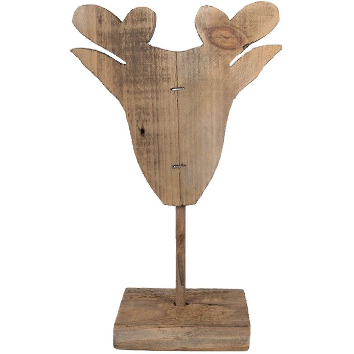 Clayre & Eef 6H2375 Rendier Decoratie 16x8x25 cm Bruin