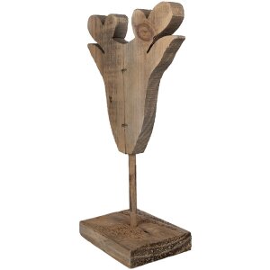 Clayre & Eef 6H2375 Rendier Decoratie 16x8x25 cm Bruin