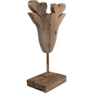 Clayre & Eef 6H2375 Rendier Decoratie 16x8x25 cm Bruin