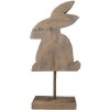 Clayre & Eef 6H2376 Decoratie Konijn 14x8x30 cm Bruin