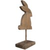 Clayre & Eef 6H2376 Decoratie Konijn 14x8x30 cm Bruin