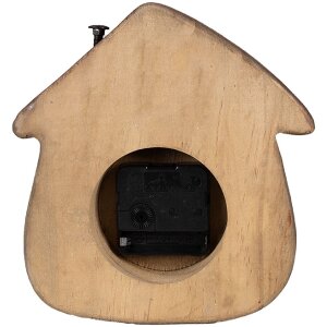 Clayre & Eef 6KL0819 Tafelklok 18x5x19 cm / 1xAA Bruin