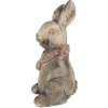 Clayre & Eef 6MG0034 Sierkonijn 22x19x41 cm in grijs en bruin