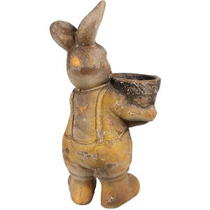 Clayre & Eef 6MG0035 Decoratie Bloempot 23x18x41 cm Bruin