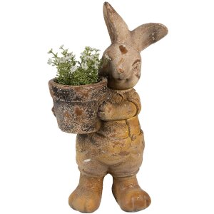 Clayre & Eef 6MG0035 Decoratie Bloempot 23x18x41 cm Bruin