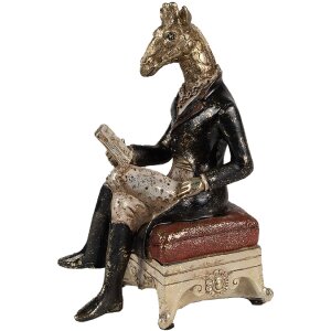 Clayre & Eef 6PR3874 Decoratie Giraffe 10x15x22 cm...