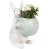 Clayre & Eef 6PR3999 Decoratief Konijn Beige Groen 17x17x23 cm Landelijke Stijl