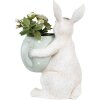 Clayre & Eef 6PR3999 Decoratief Konijn Beige Groen 17x17x23 cm Landelijke Stijl